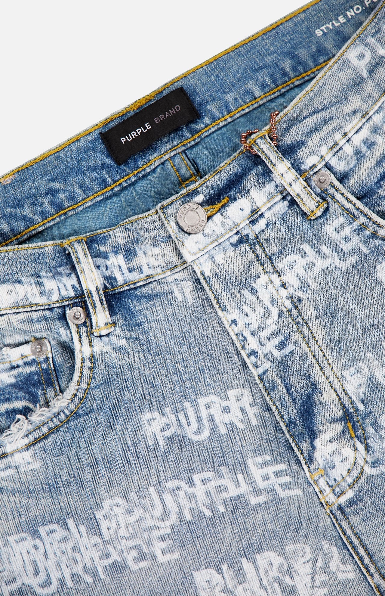 Skinny Purple Logo Blue Jean