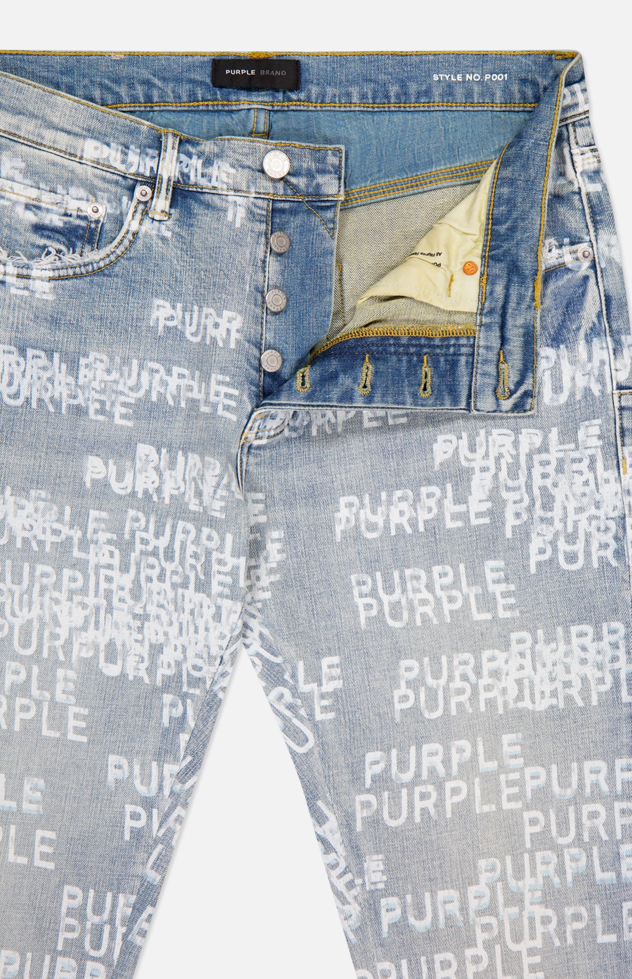 Skinny Purple Logo Blue Jean