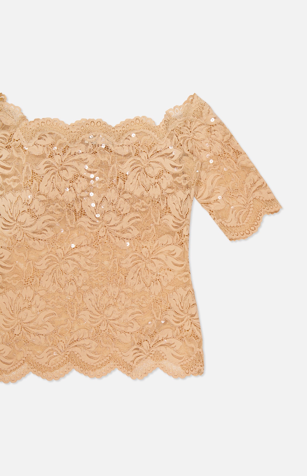 Lace Off Shoulder Top (7684602265715)