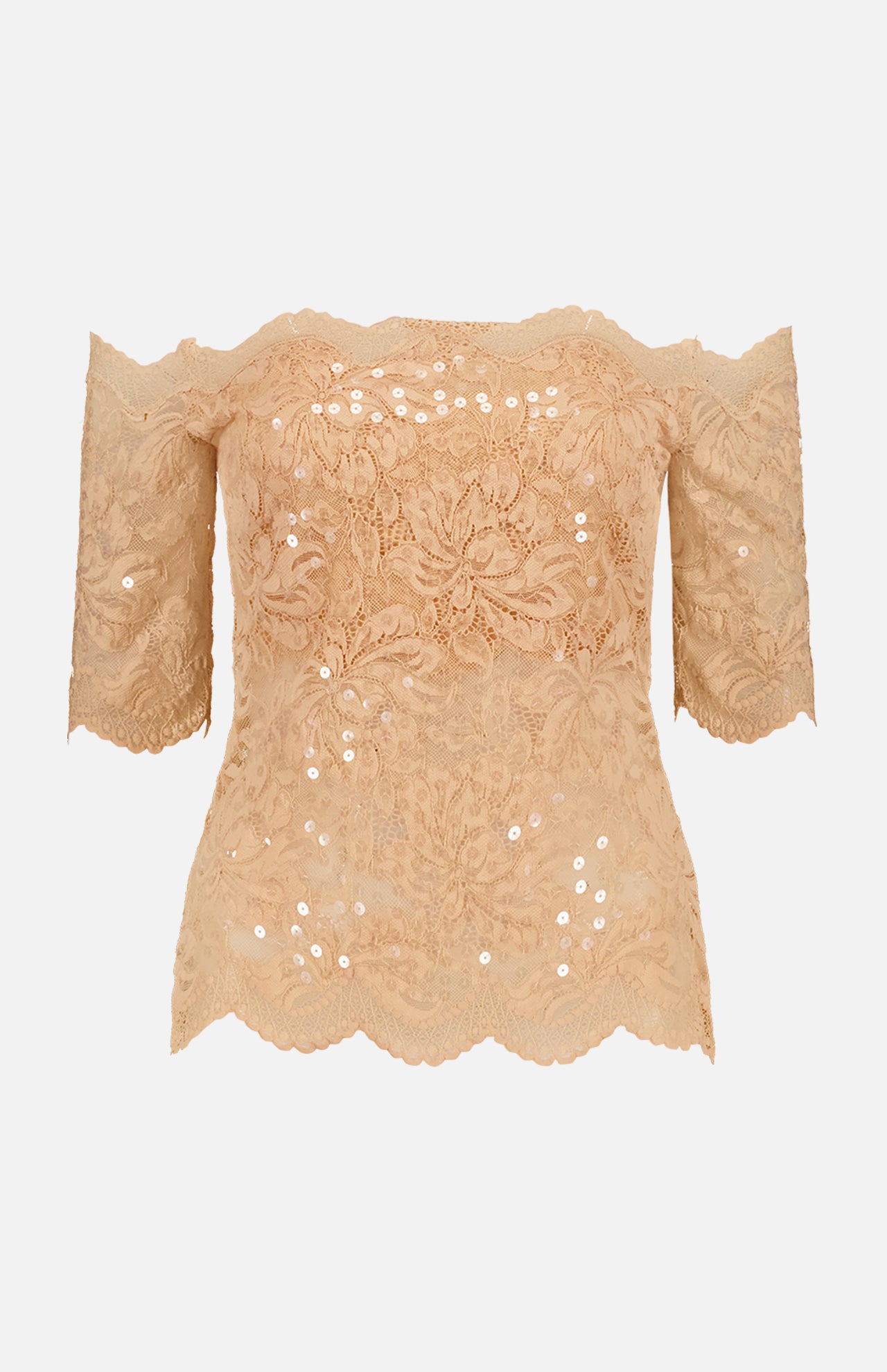 Lace Off Shoulder Top (7684602265715)