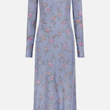 Long Distressed Collar Maxi Dress (14666885562731)