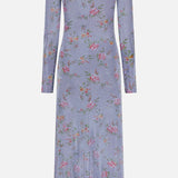 Long Distressed Collar Maxi Dress (14666885562731)