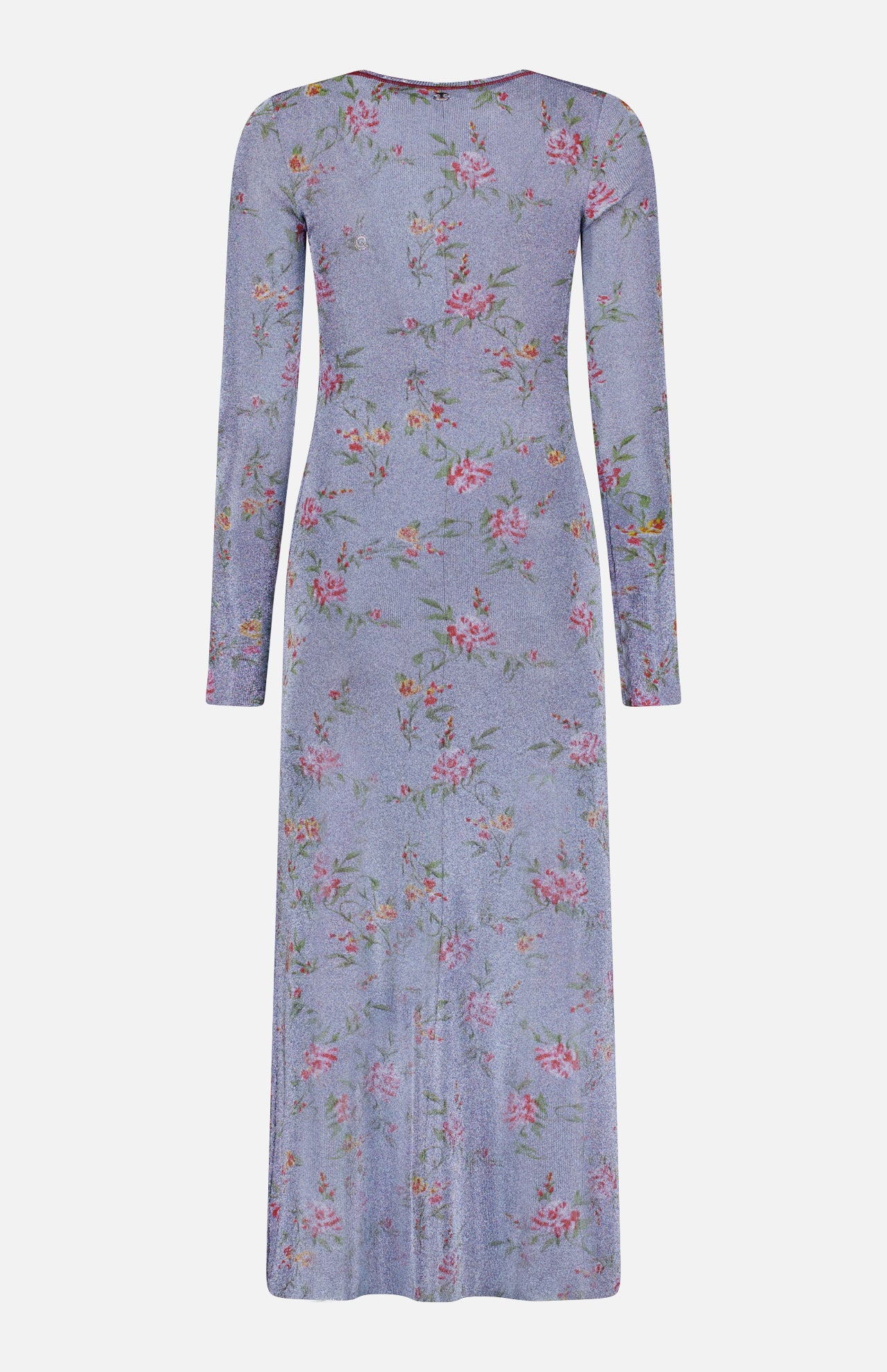 Long Distressed Collar Maxi Dress (14666885562731)