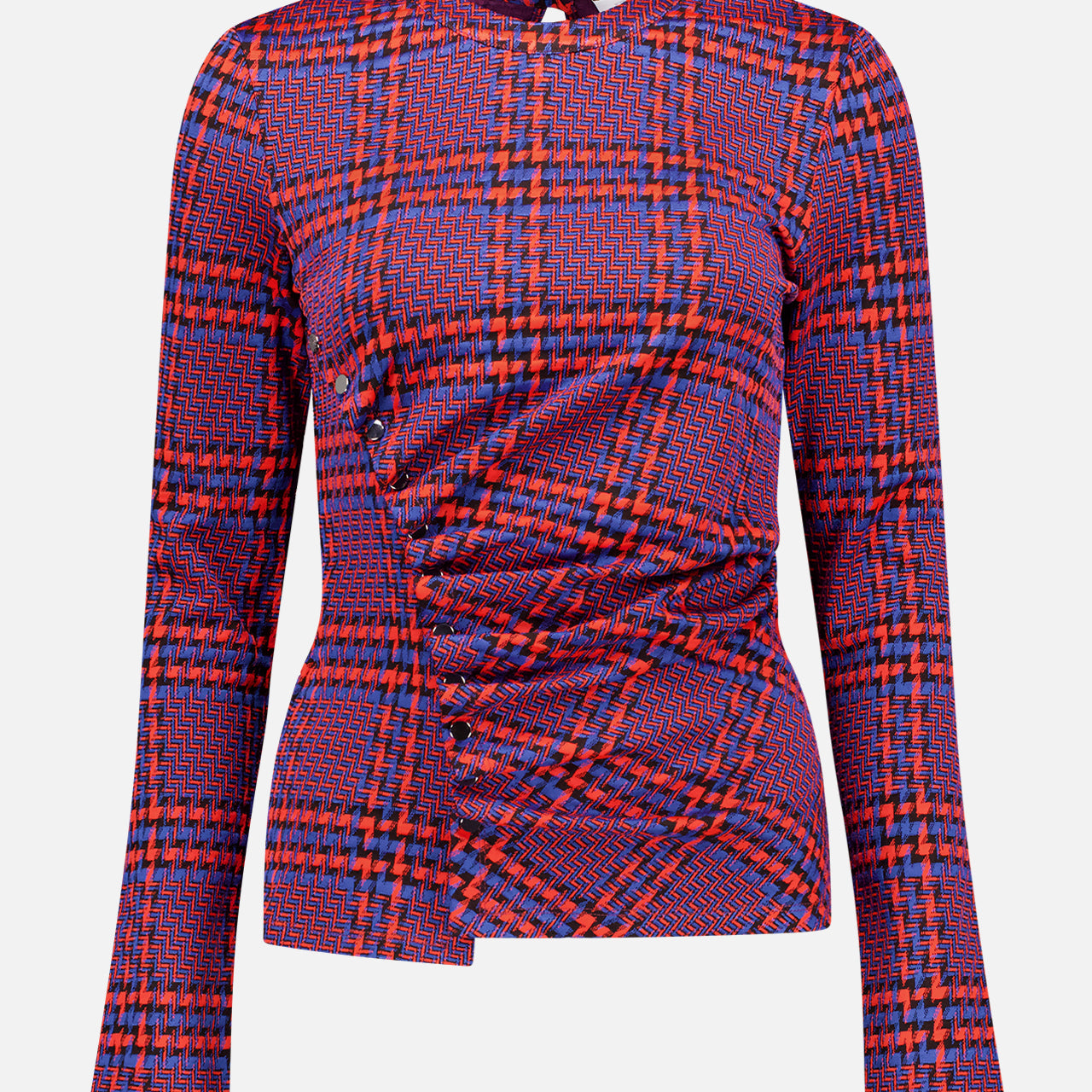 Plaid Long Sleeve Top (7684602495091)