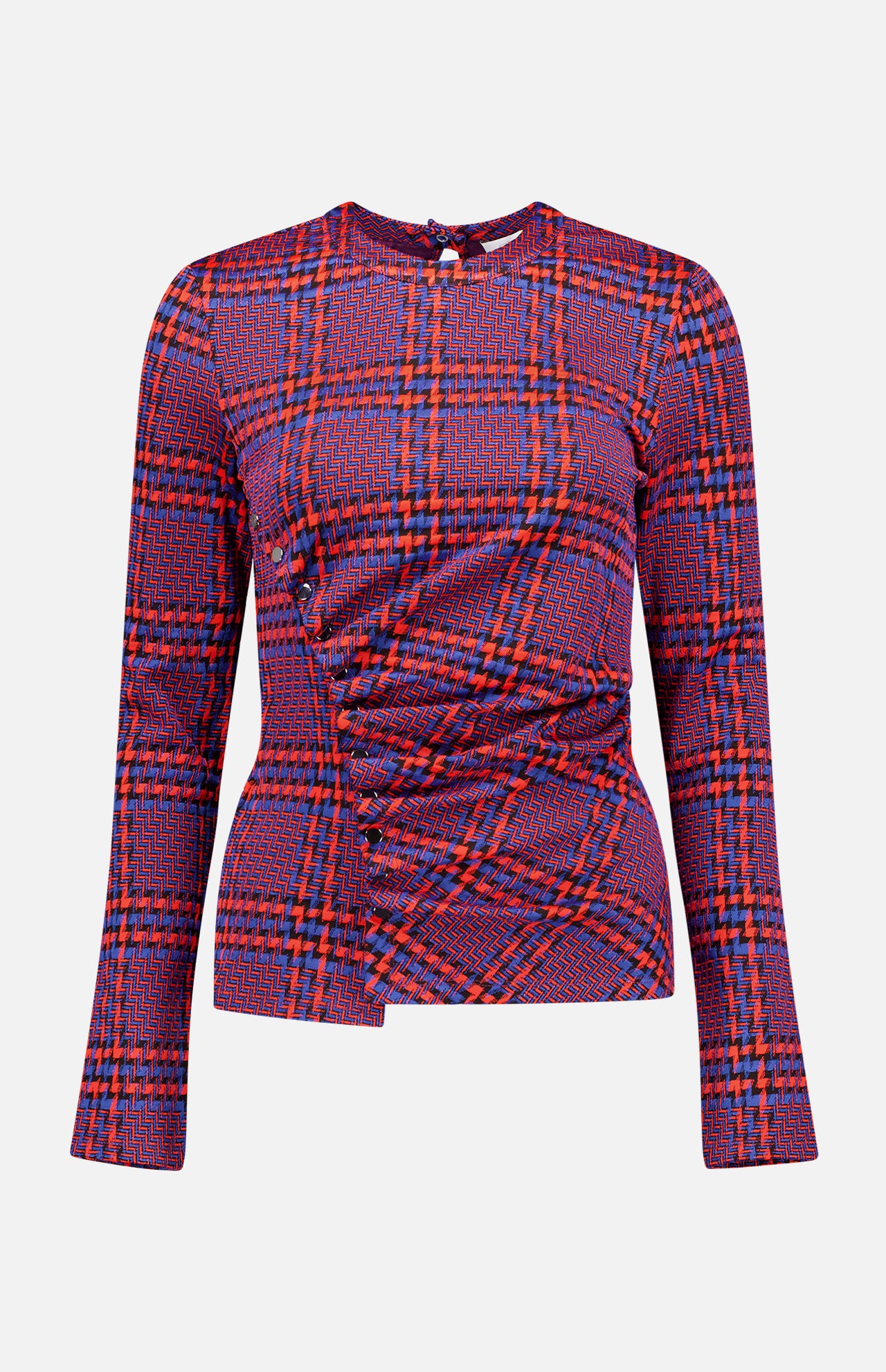 Plaid Long Sleeve Top (7684602495091)