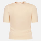 Short Sleeve Chain Neck Sweater (14666885857643)