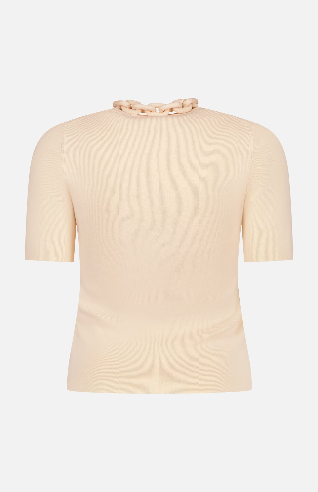 Short Sleeve Chain Neck Sweater (14666885857643)