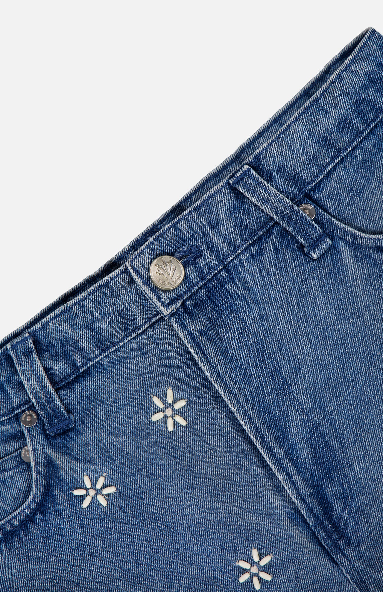 Aspen Embellished Denim Short (14689852359019)