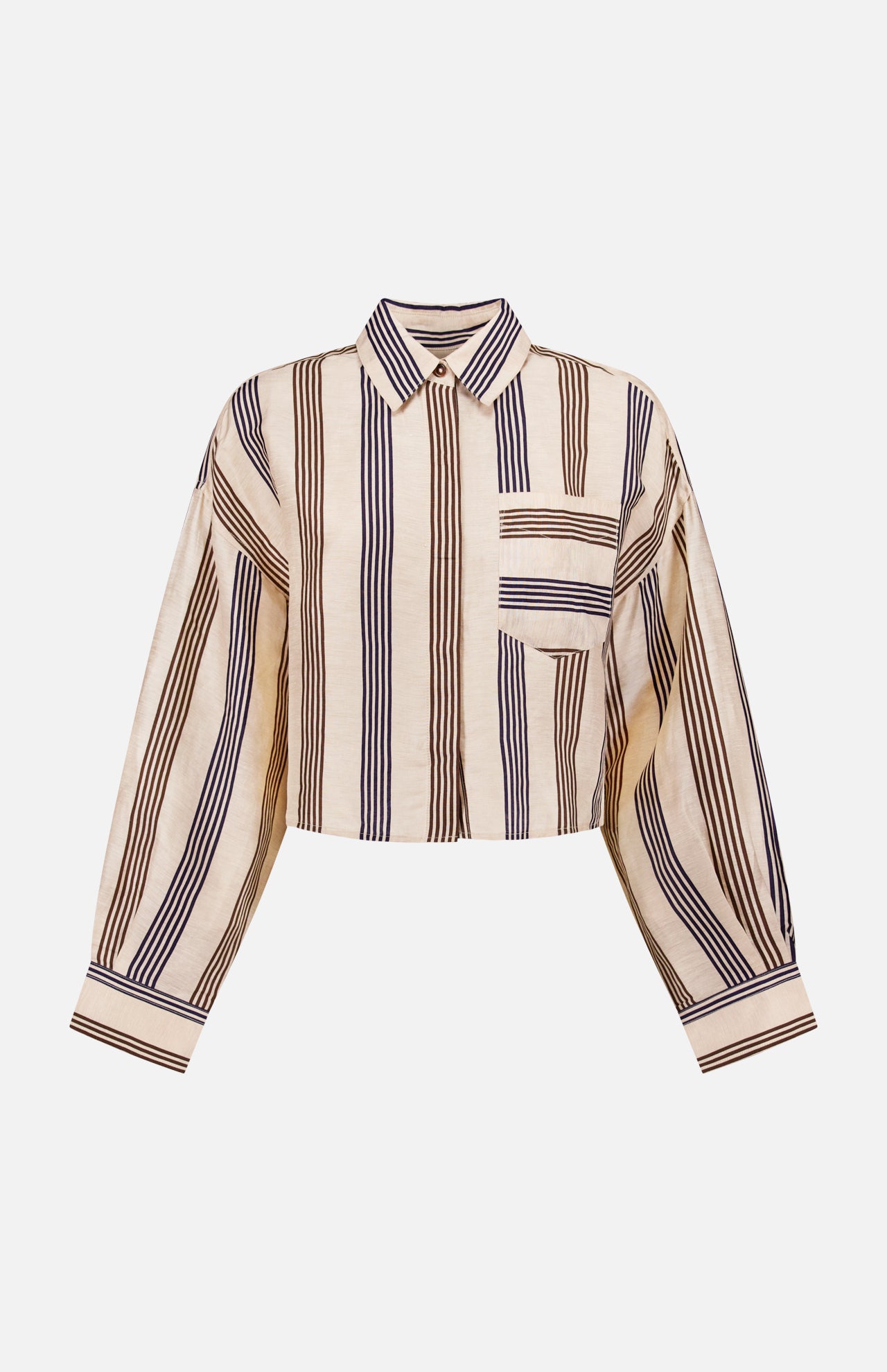 Beatrice Cropped Linen Shirt (14671107817835)
