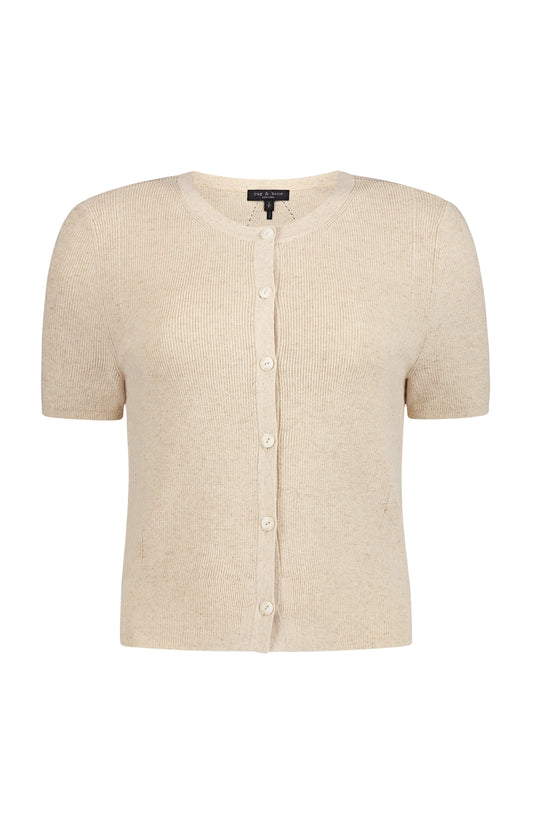Dina Short Sleeve Cardigan (7157371797619)