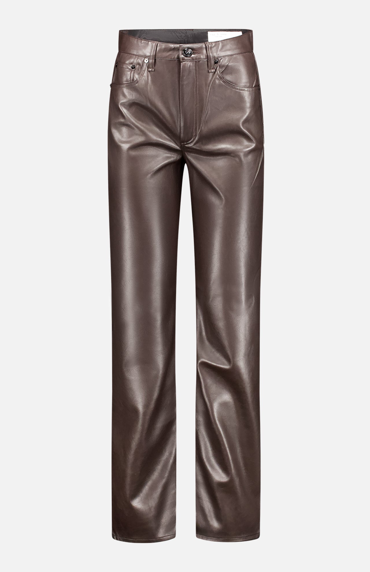 Harlow Full Length Faux Leather Pant (7669942911091)