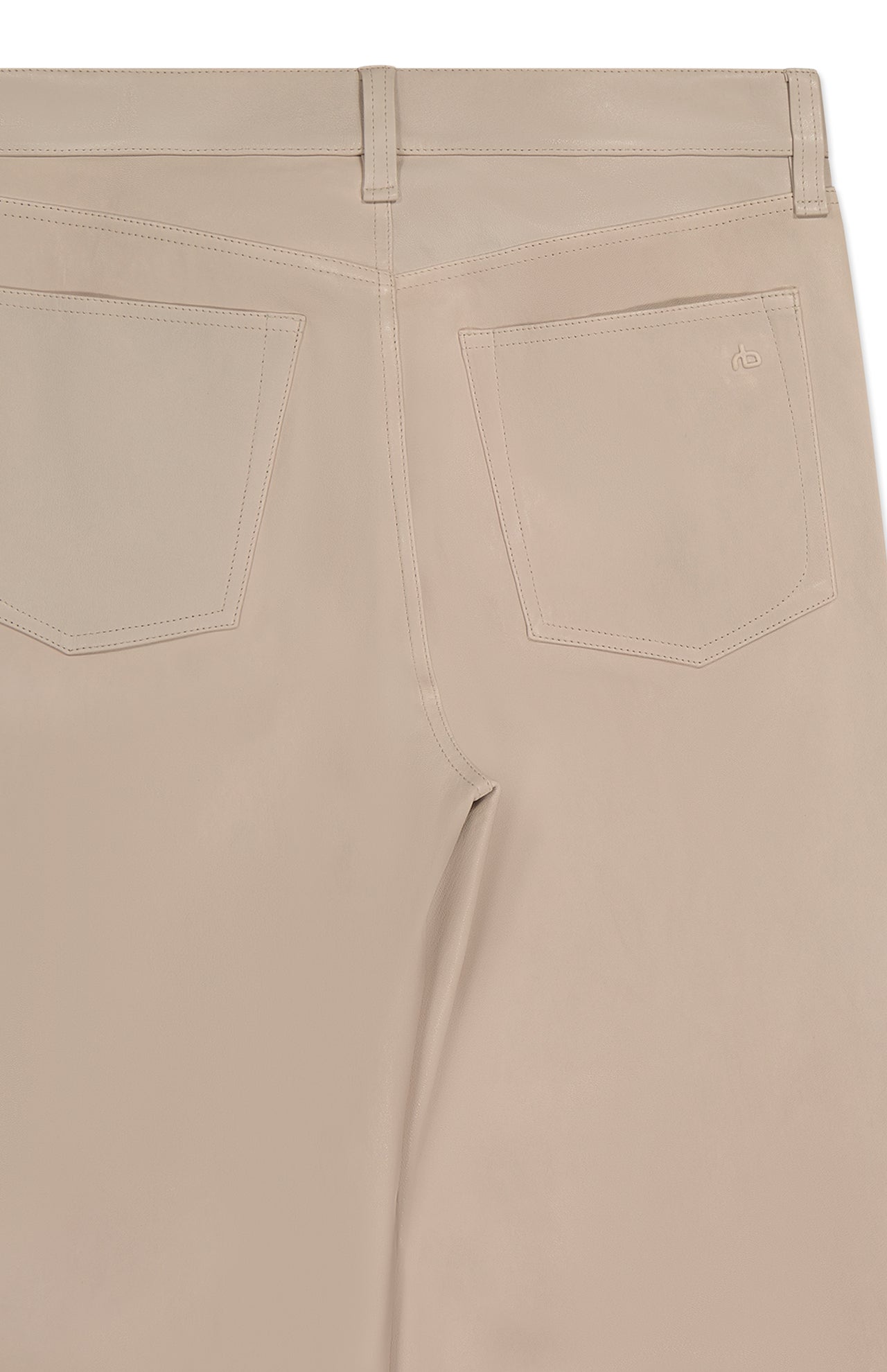Harlow Leather Mid Rise Straight Pant (7162960773235)