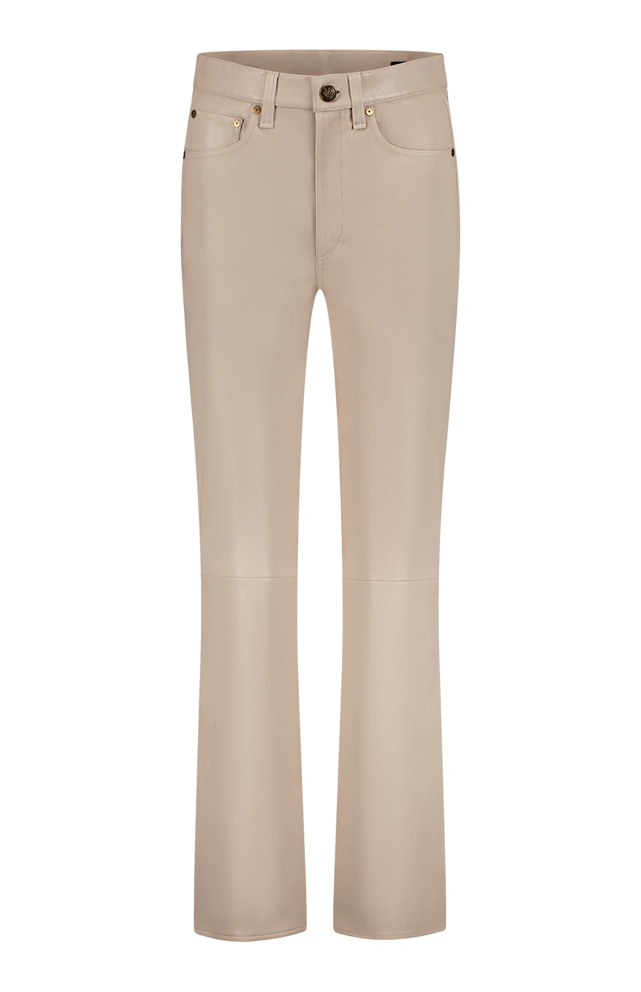 Harlow Leather Mid Rise Straight Pant (7162960773235)