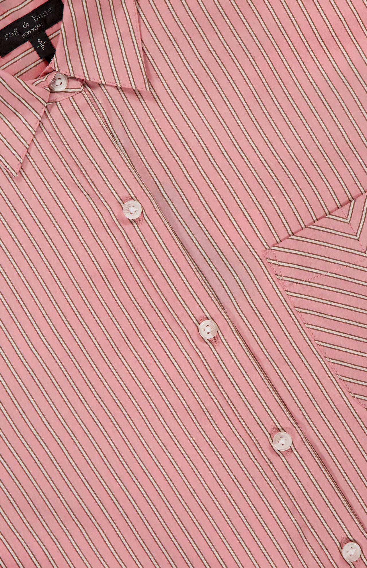 売れ筋商品|||ラグアンドボーン シャツ レディース トップス LUCIA  - Button-down blouse - pink Rag & Bone Women's Lucia Stripe Poplin Shirt | A.K. Rikk's
