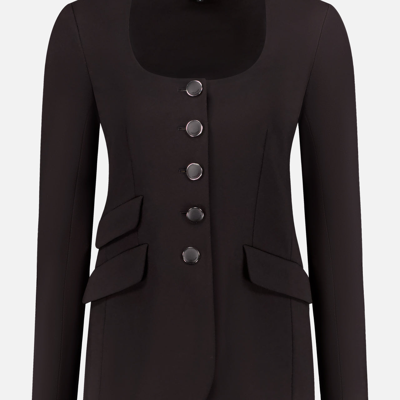 Roslyn Ponte Scoop Neck Blazer (14654373757291)