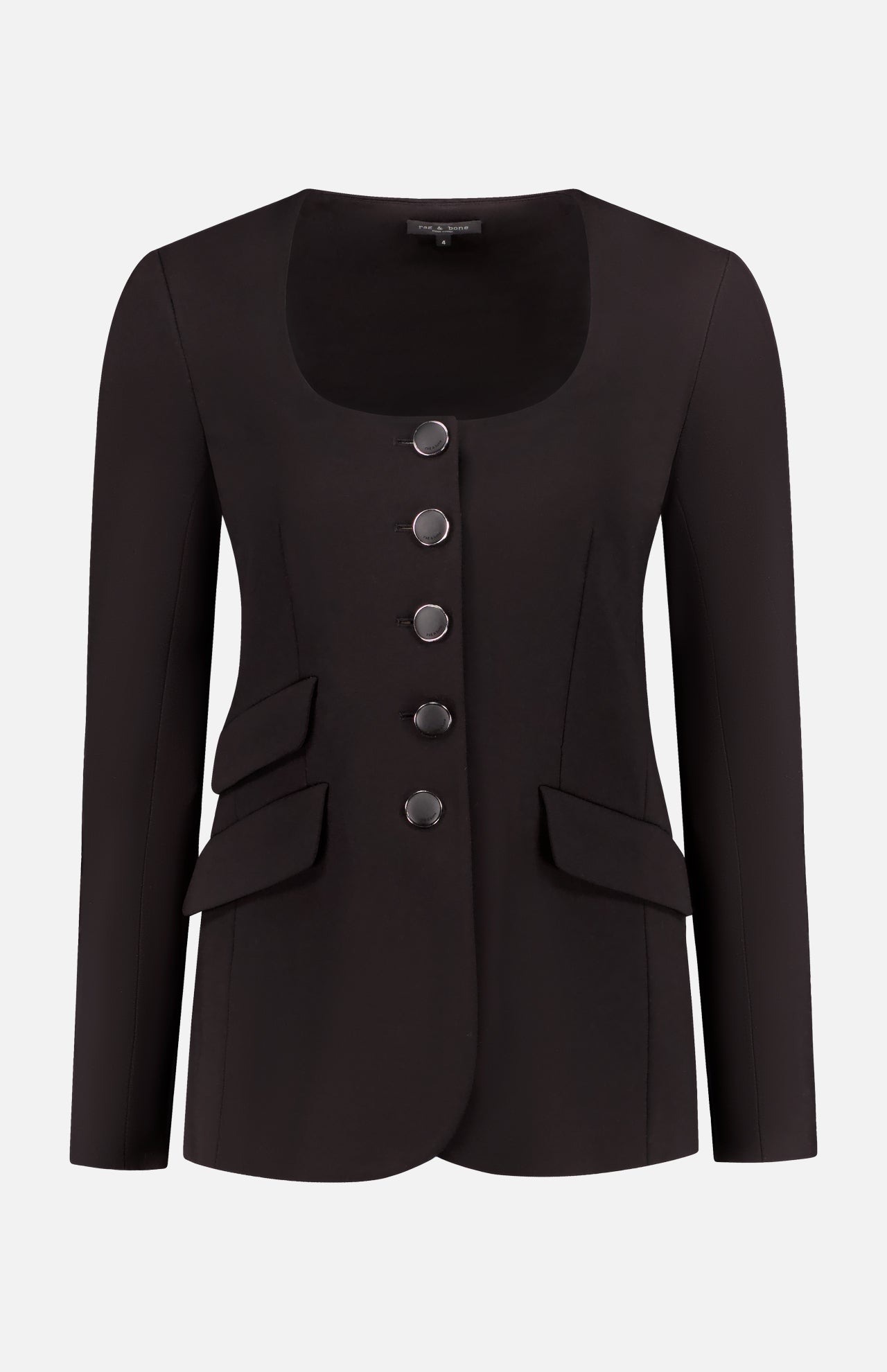Roslyn Ponte Scoop Neck Blazer (14654373757291)