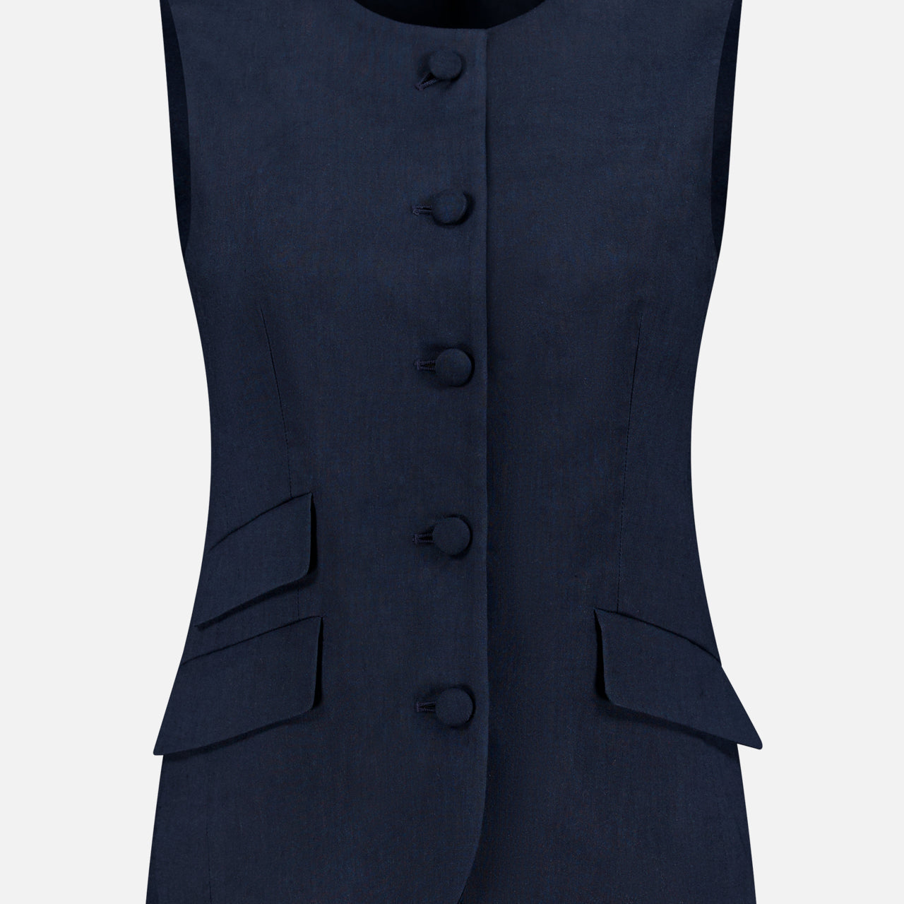 Slade Crew Linen Vest (14689852326251)
