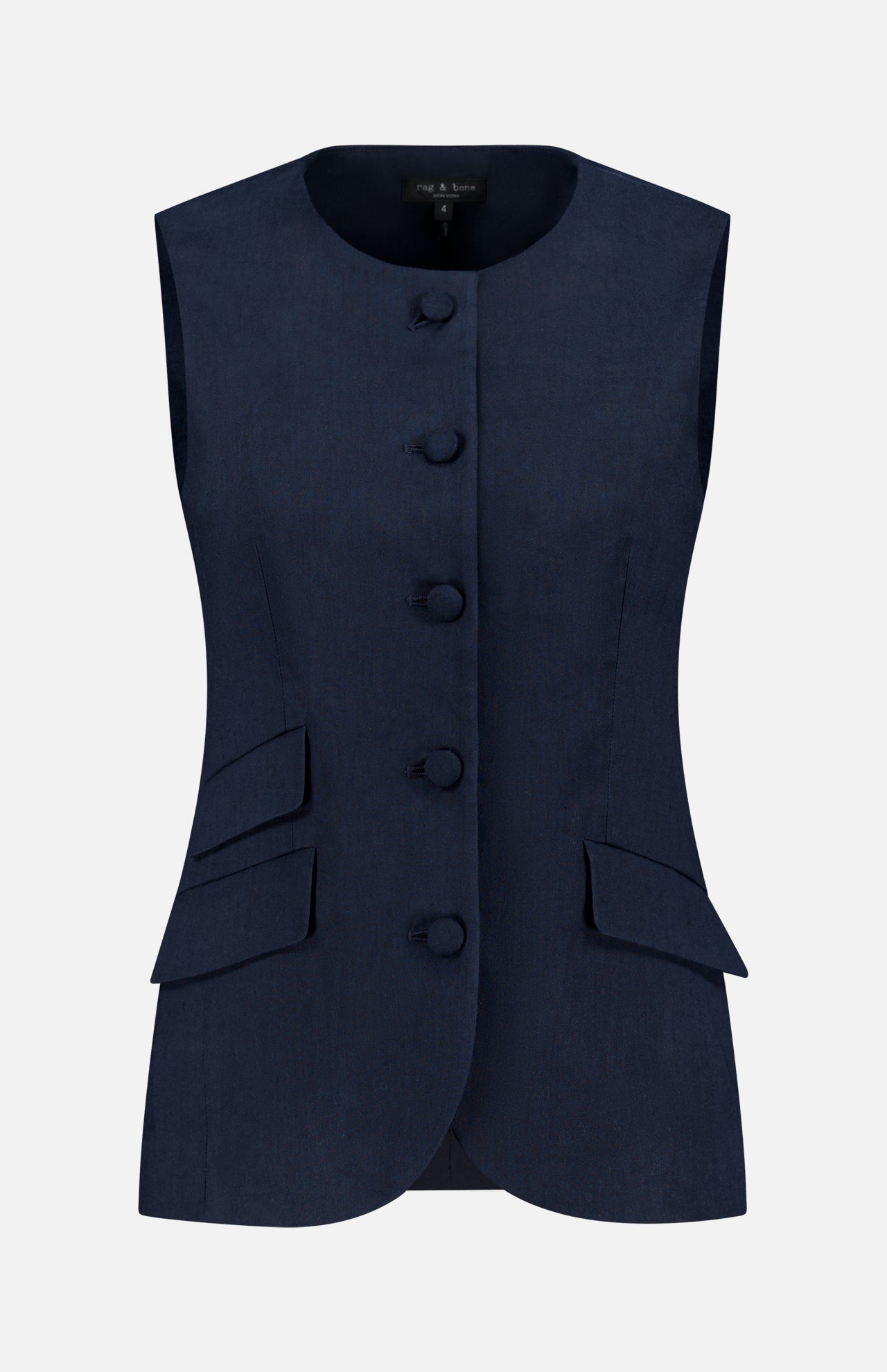 Slade Crew Linen Vest (14689852326251)