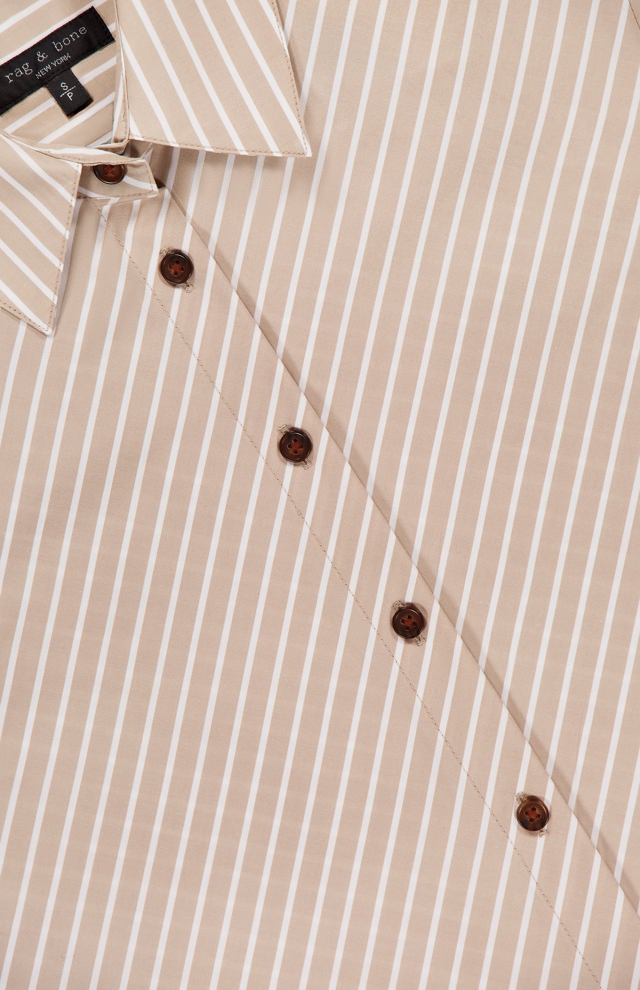 Sylvia Diagonal Stripe Poplin Shirt (14633924100459)