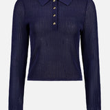 Viola Long Sleeve Polo Shirt (7765321580659)