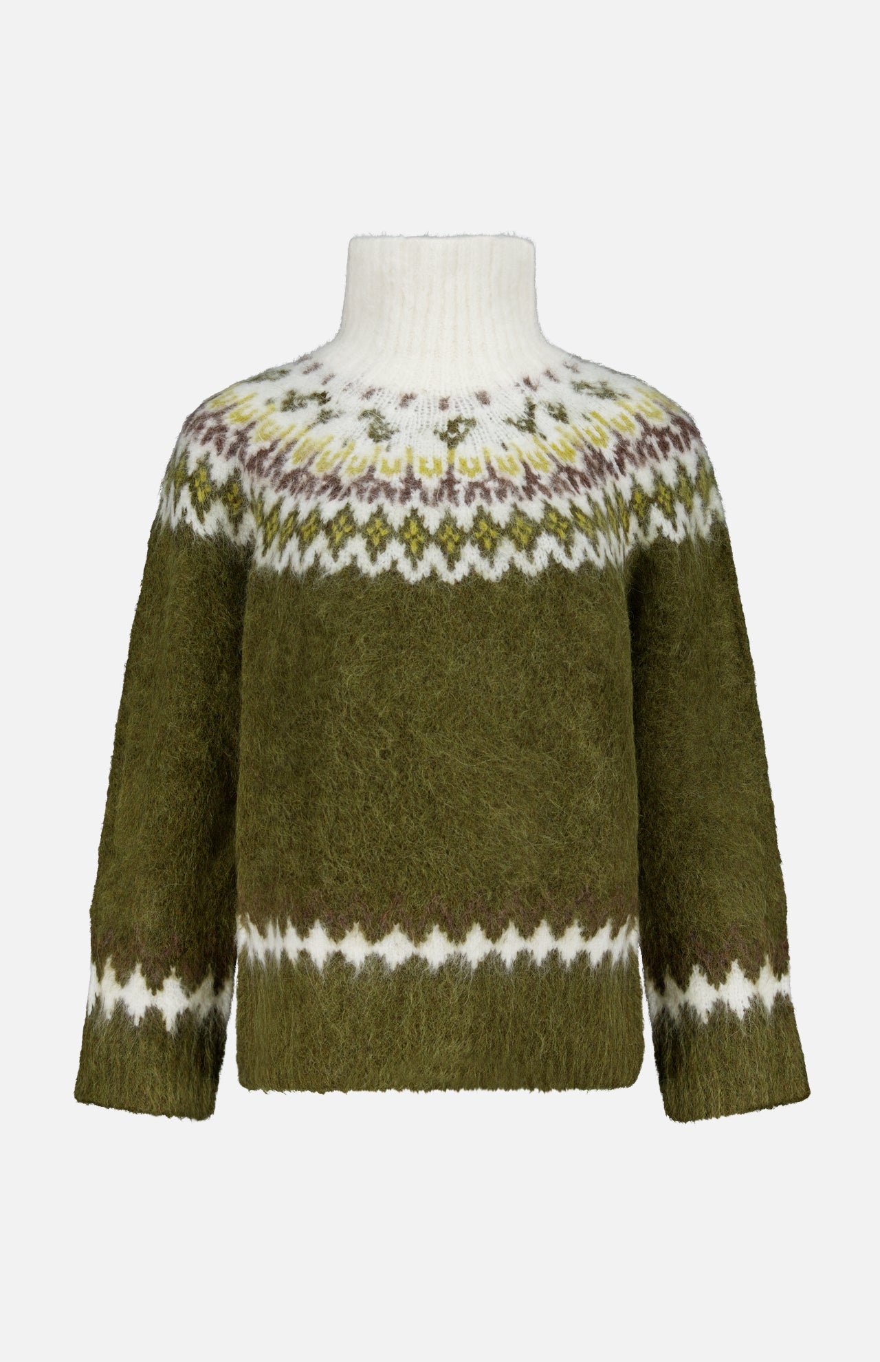 Beth Oversized Fair Isle Turtleneck Sweater (14735228174699)