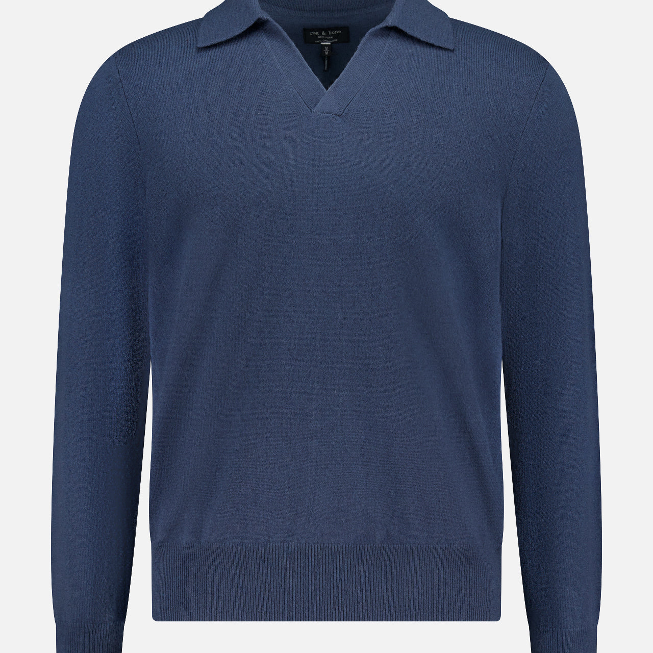 Cashmere Johnny Collar Long Sleeve Polo (14709709865323)