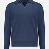 Cashmere Johnny Collar Long Sleeve Polo (14709709865323)