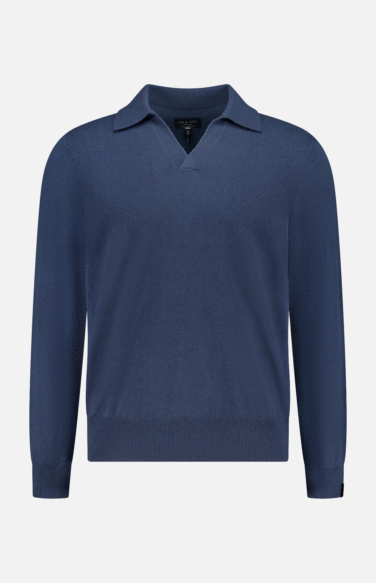 Cashmere Johnny Collar Long Sleeve Polo (14709709865323)