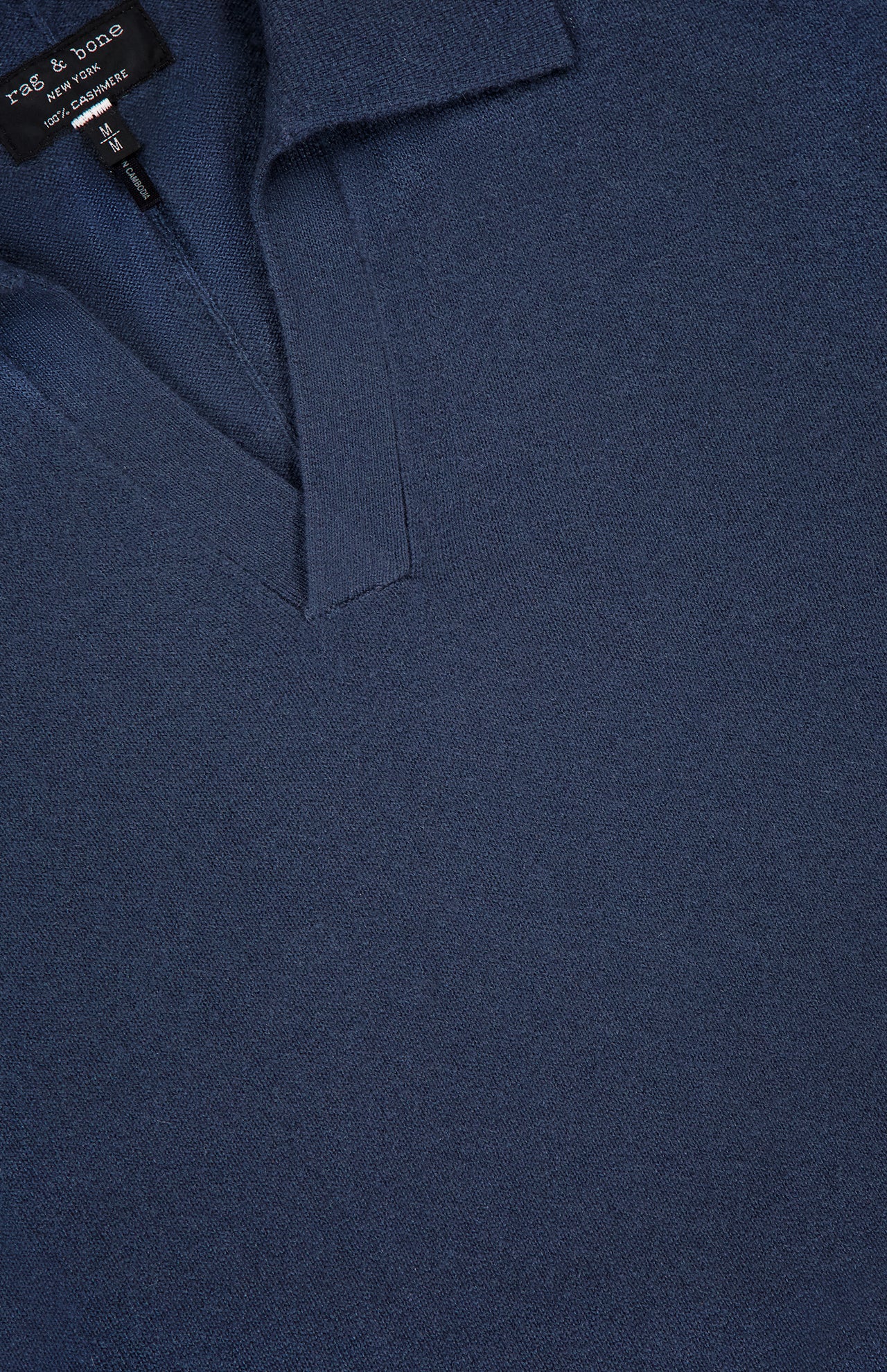 Cashmere Johnny Collar Long Sleeve Polo (14709709865323)