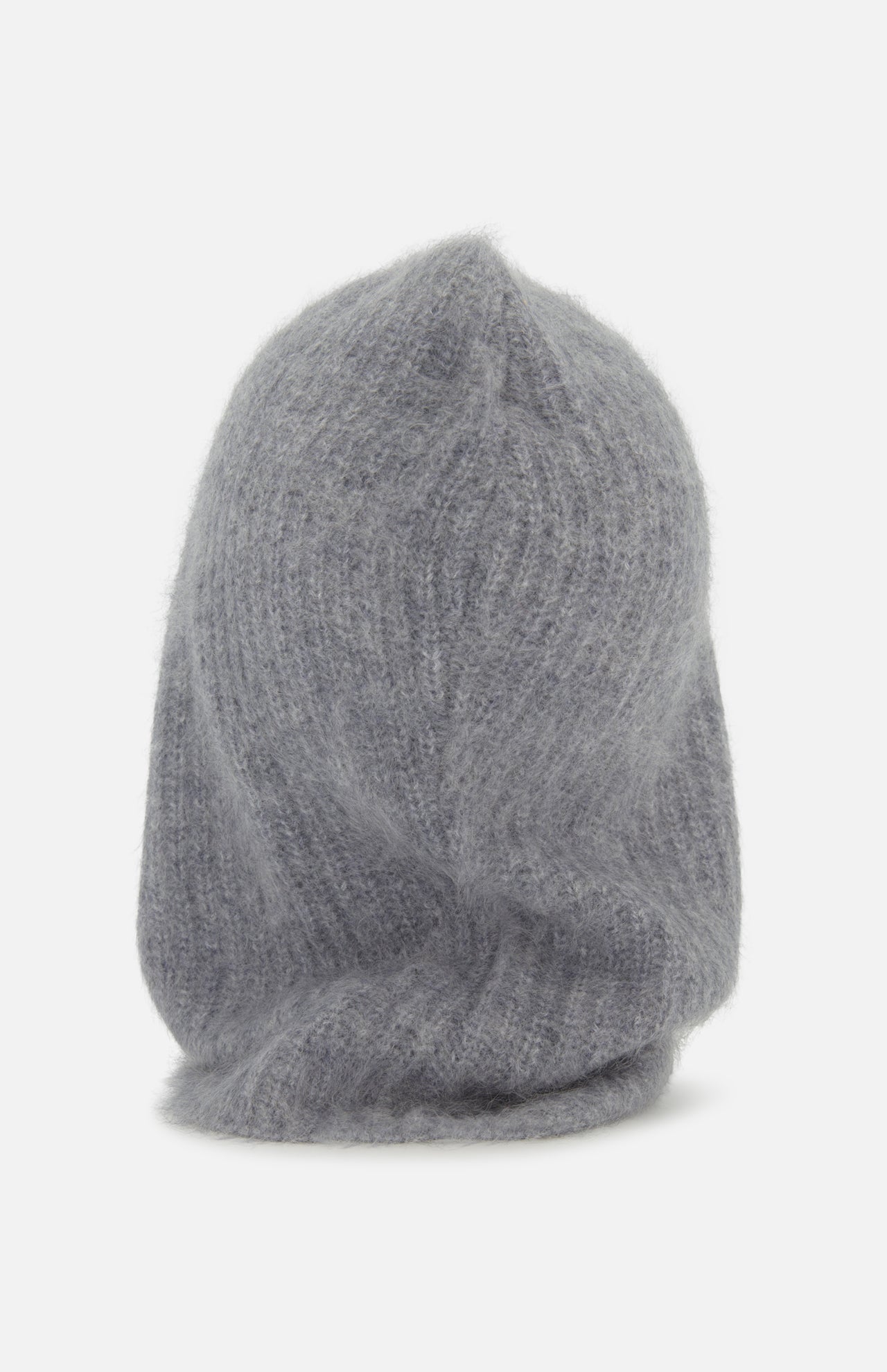 Light grey Rag & Bone Jada Brushed Cashmere Balaclava with a fuzzy, cashmere-style texture.