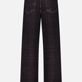 Back view of Miramar Mallow Wide Leg Pull On Pant in Belmont by RAG & BONE, featuring a wide-leg silhouette, elastic waistband, and two back pockets on a plain white background.