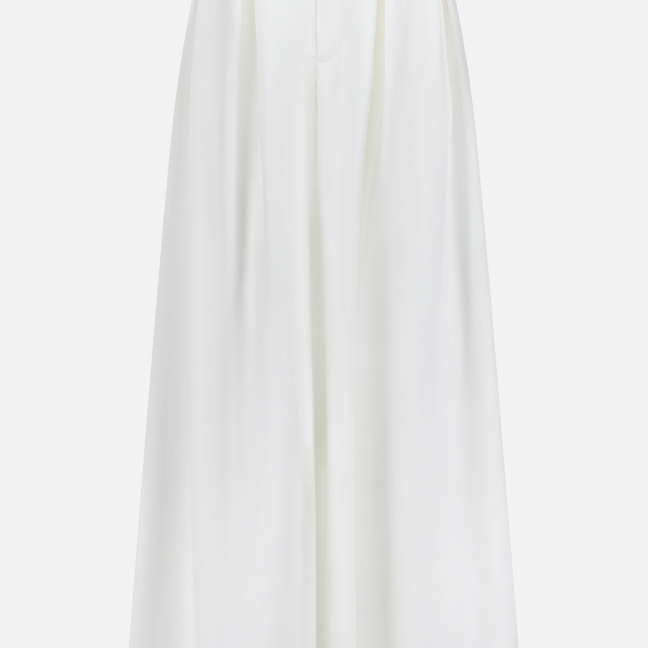 The Greer Pleated Viscose Trouser Pants by RALPH LAUREN COLLECTION feature a high-rise, wide-leg silhouette with waist pleats and a front zipper, shown against a plain white background.
