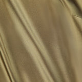 The Chilton Satin Sleeveless Blouse by RALPH LAUREN COLLECTION features smooth, shiny light brown or gold Italian fabric with soft folds and a silky, flowing texture—ideal for an elegant look.