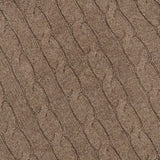 Close-up of the Lofty Cashmere Turtleneck Sweater by RALPH LAUREN COLLECTION, showcasing the textured, twisted knit pattern characteristic of classic cable-knit designs. The image highlights the intricate detail and sumptuous, cozy feel of Italian cashmere.