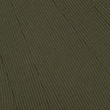 Close-up of olive green ribbed fabric from the Parson Long Sleeve Day Dress by RALPH LAUREN COLLECTION, featuring diagonal and vertical lines for a textured pattern.
