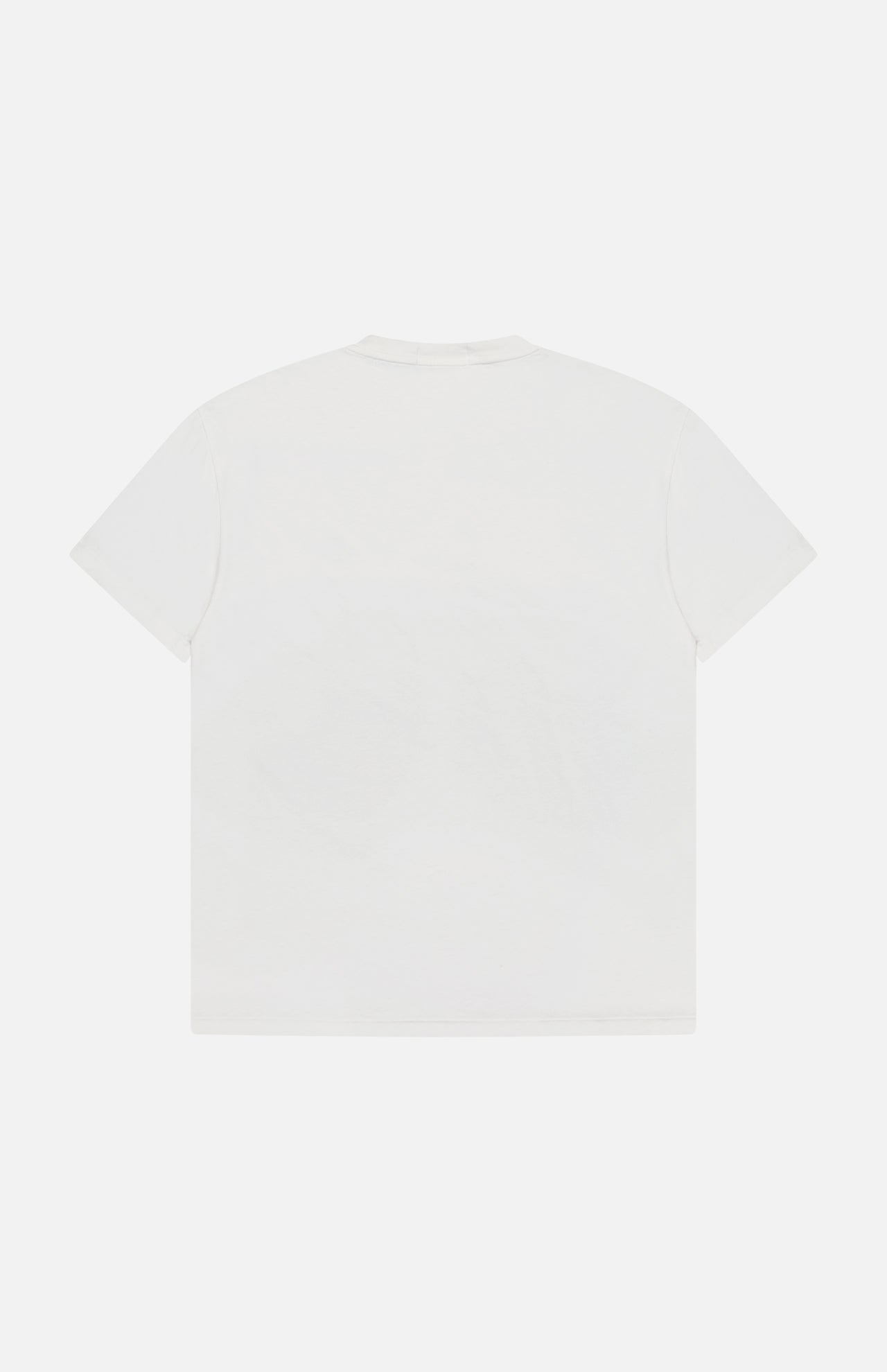 The RALPH LAUREN POLO Jersey Knit Novelty Denim Bear T-Shirt is displayed flat with the back side facing up, set against a white background.