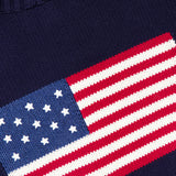 Roving Cotton USA Flag Crewneck Sweater