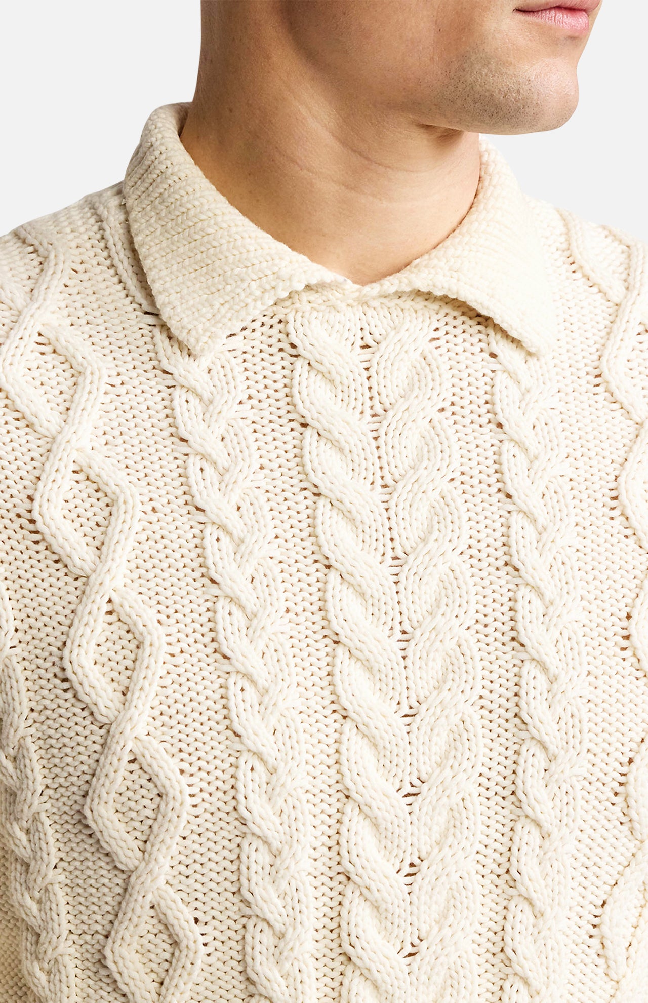 Cotton Cable Long Sleeve Pullover (14666584883563)