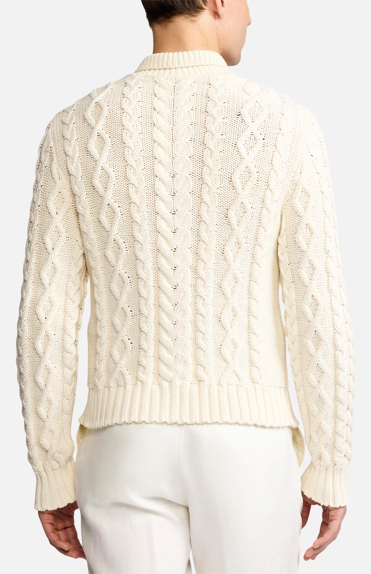 Cotton Cable Long Sleeve Pullover (14666584883563)
