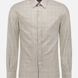Cotton Glen Check Long Sleeve Sport Shirt (7482913816691)
