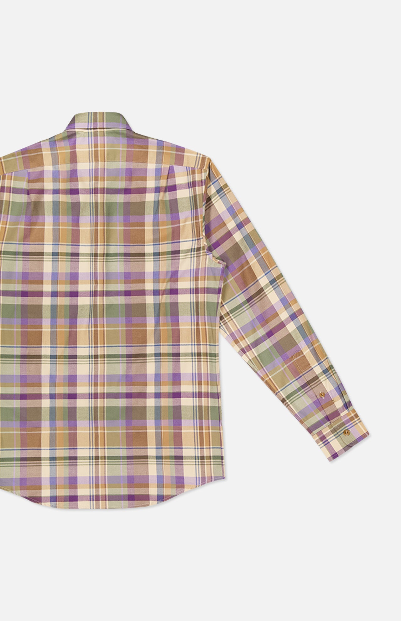 Cotton Plaid Flannel Long Sleeve Sport Shirt (14620488139115)