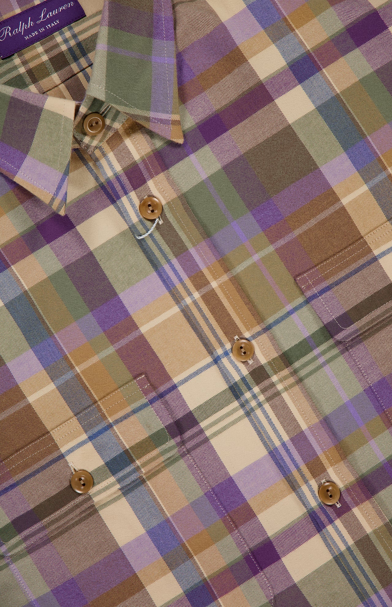 Cotton Plaid Flannel Long Sleeve Sport Shirt (14620488139115)