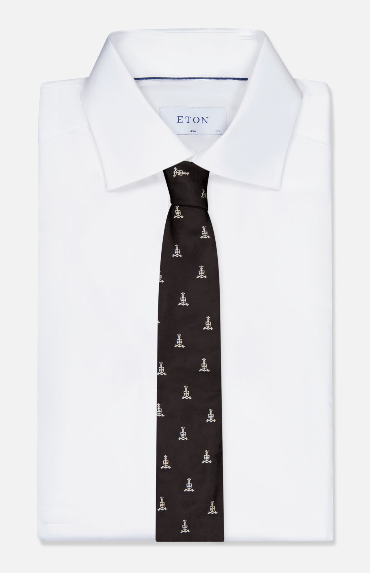 Ralph Lauren Purple Label Men's Heraldic Club Crest Tie