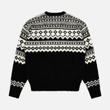 Intarsia Jacquard Crewneck Sweater