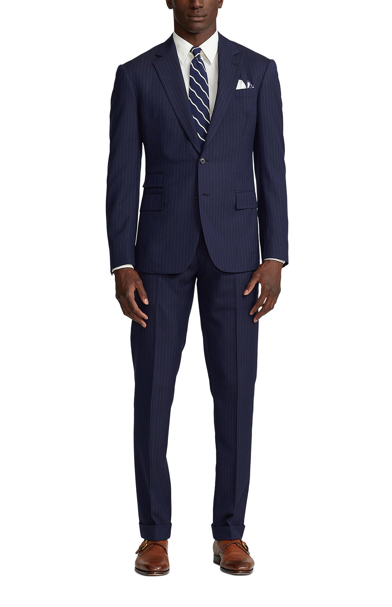 Kent Pinstripe 2-Piece Suit (7391599558771)