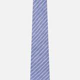 Linen Pinstripe Standard Neck Tie (14666580132203)