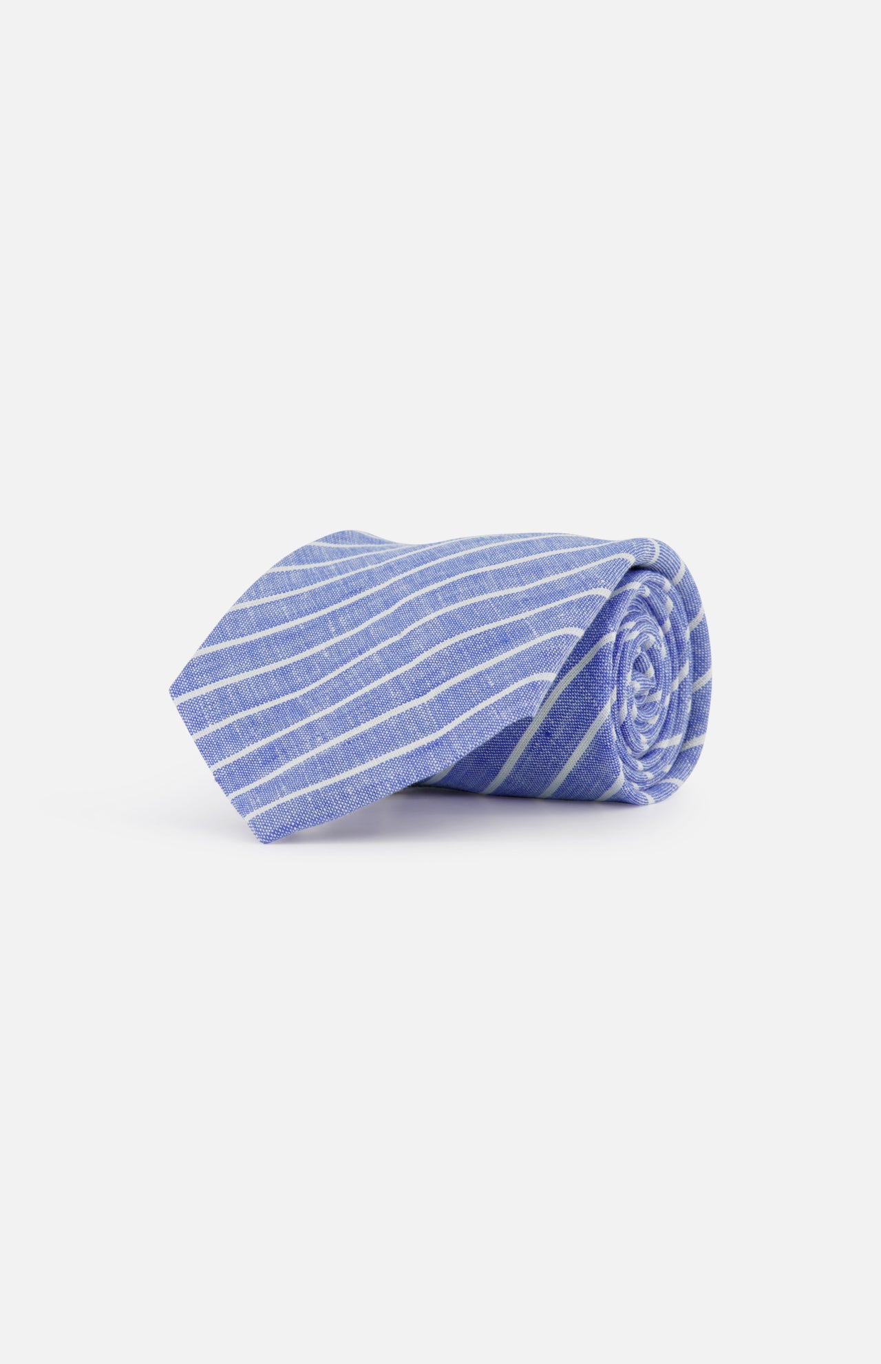 Linen Pinstripe Standard Neck Tie (14666580132203)