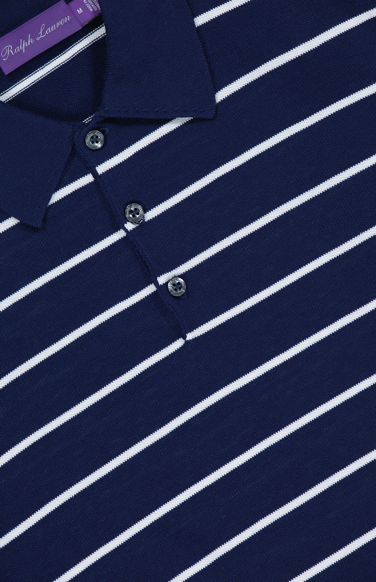 Long Sleeve Striped Polo (7391598739571)