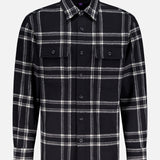 Merino Wool Plaid Long Sleeve Sport Shirt