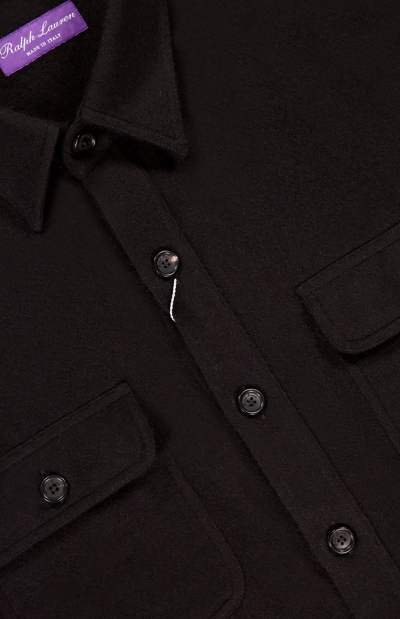 Ralph Lauren Purple Label Men's Piece Dye Cashmere Shirt | A.K. Rikk's